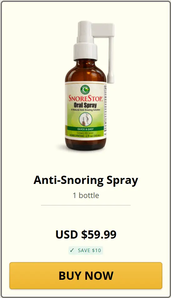 SnoreStop Spray Price